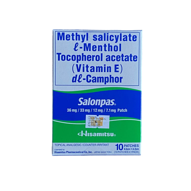 Salonpas Medicated Patch, 10pack